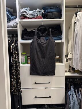 lululemon athletica Black Tank Top with Built-In Shelf Bra